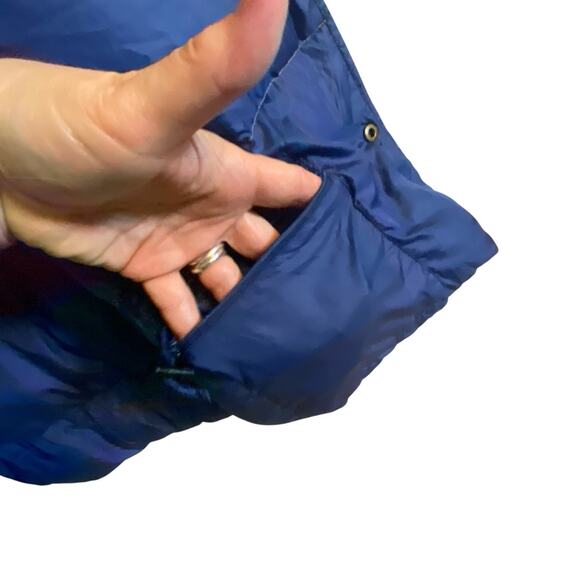 Vintage LL Bean Gold Tan Puffer Vest Snap Goose Down Men XXL Packable Gorpcore - Picture 14 of 16